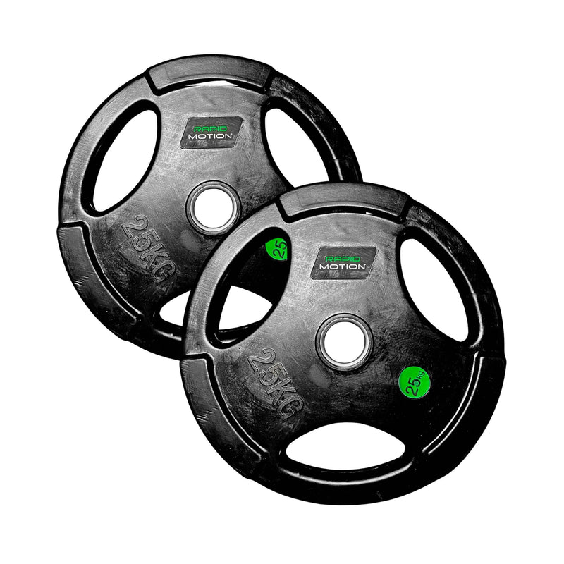 Rapid Motion Olympic Rubber Weight Plates (Sold As Pair)-Gym Direct