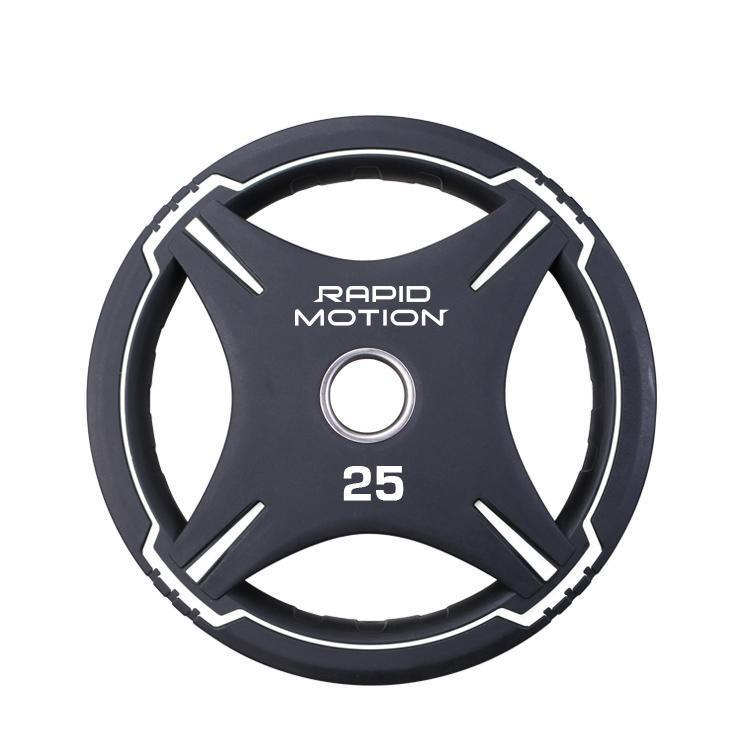 Quad Grip PU Olympic Weight Plates | Rapid Motion
